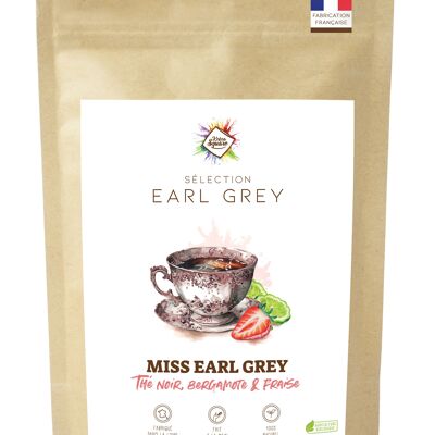 Thé noir - Miss earl grey (bergamote et fraise)