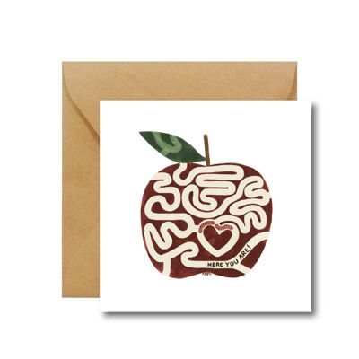 POMME - CARTE DE VOEUX POUR LA SAINT-VALENTIN