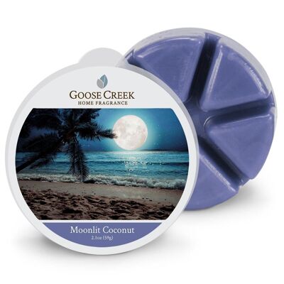Derretimiento de cera de vela de Coconut Goose Creek iluminada por la luna