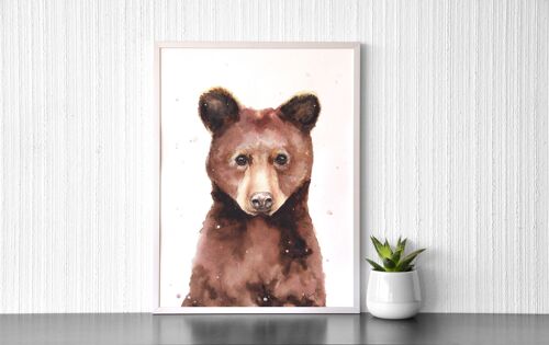 Bear Cub Portrait - Art Print