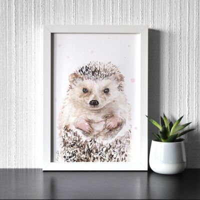Hedgehog Portrait - Art Print