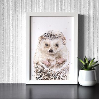 Hedgehog Portrait - Art Print