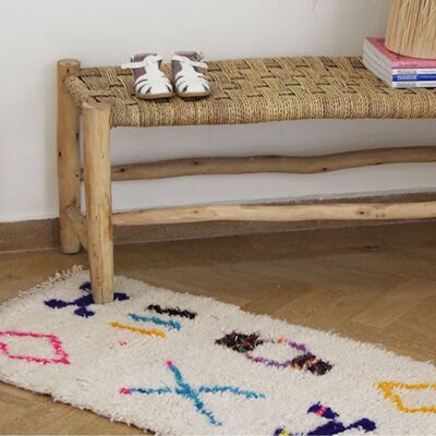 Small Berber wool rug 100x50