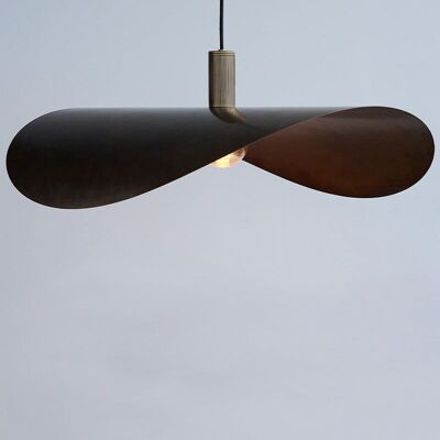 Leaf Pendant Lamp Large | Browned Brass