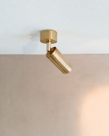Spot lumineux pour mur/plafond en laiton 4