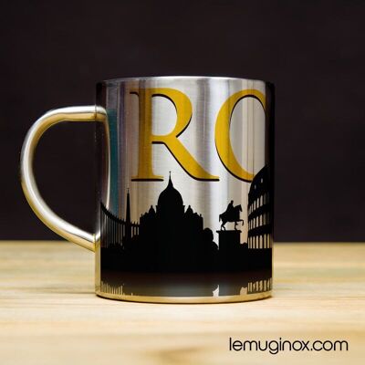 Mug Inox Rome - 23cl - Diamètre 7cm - Hauteur 8cm