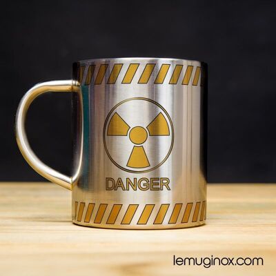 Mug Inox Radioactivité - 23cl - Diamètre 7cm - Hauteur 8cm