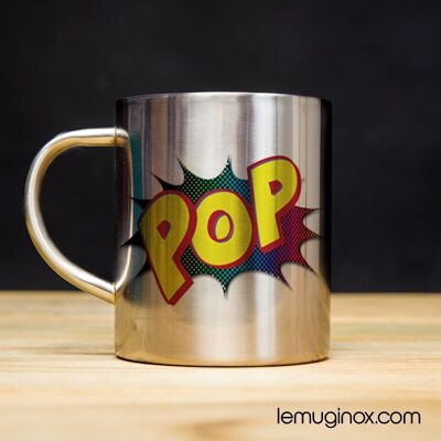 Mug Inox POP - 23cl - Diamètre 7cm - Hauteur 8cm