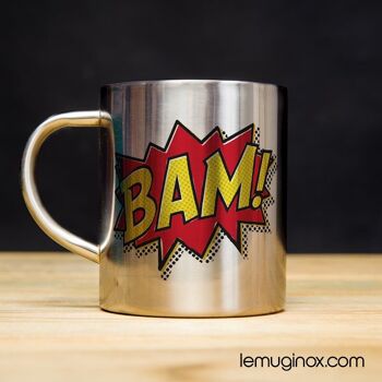 Mug Inox BAM - 32cl - Diamètre 8cm - Hauteur 10cm 1