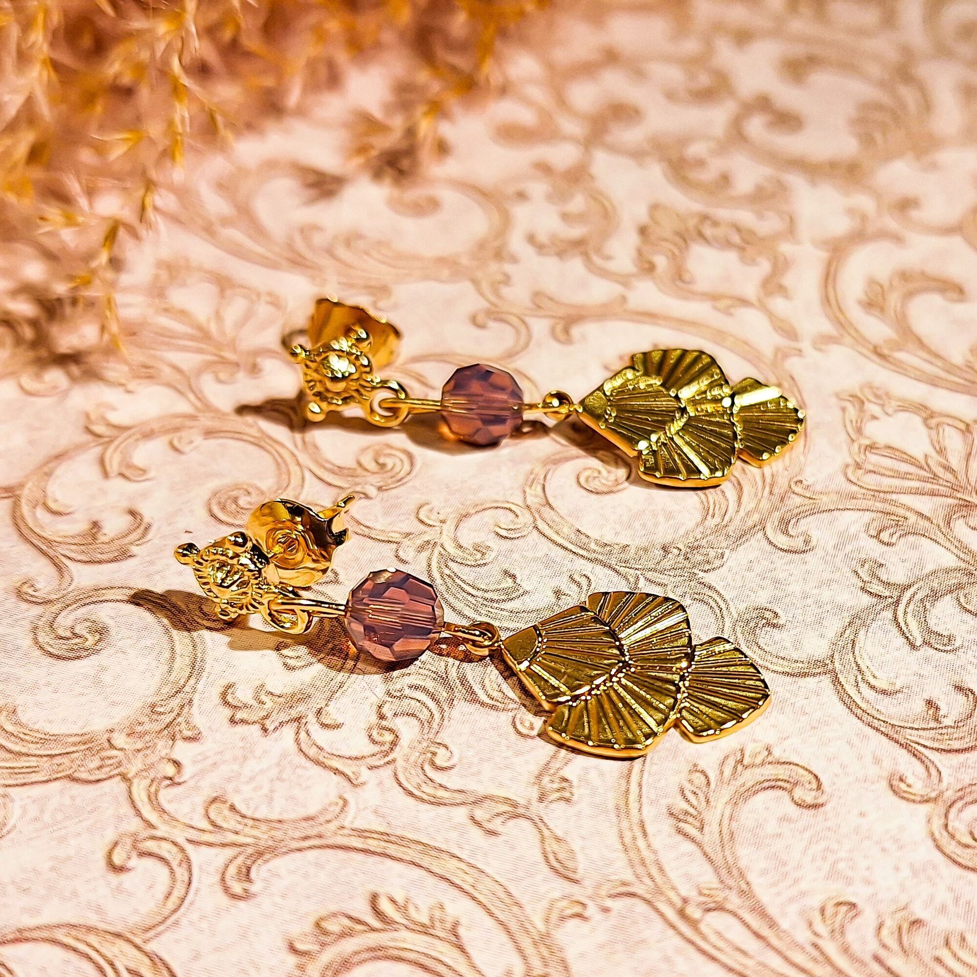 Pendientes Art Déco con Perlas Swarovski, Regalo para el Día de la Madre, Regalo de Navidad para Mamá, Maestra