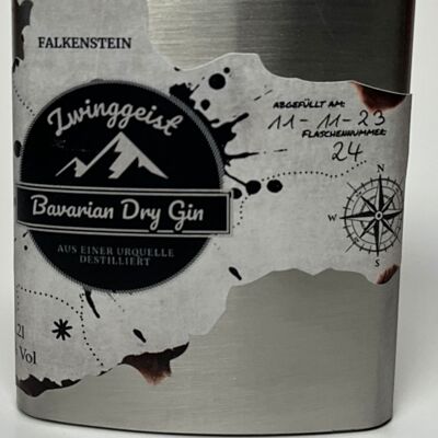Falkenstein Bavarian Dry Gin producida mediante el proceso Loden Dry Gin