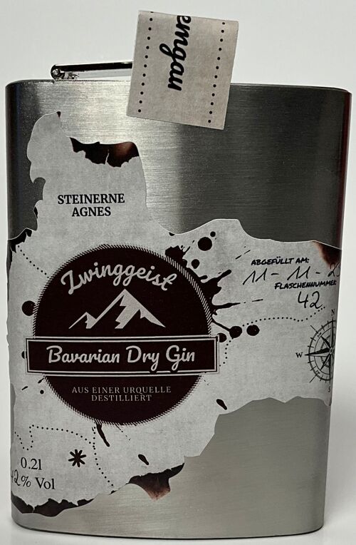 steinerne Agnes Bavarian Dry Gin  im Loden Dry Gin verfahren hergestellt