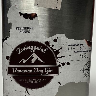 Steinerne Agnes Bavarian Dry Gin produit selon le procédé Loden Dry Gin