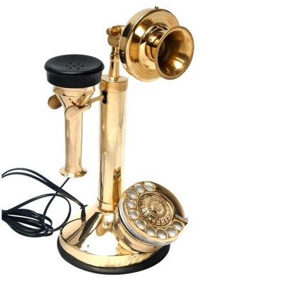 Telefono in ottone a candelabro