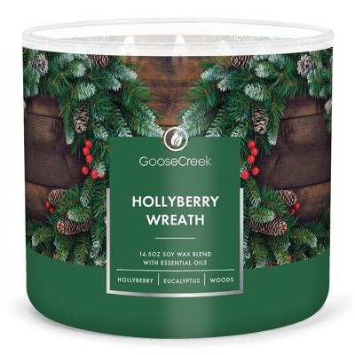 Hollyberry Wreath Goose Creek Candle® 411 grams