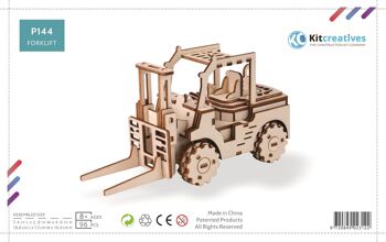 Kit de construction de chariot élévateur en bois 2