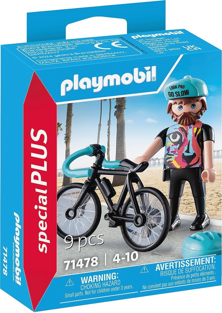 Casque velo cheveux playmobil sale