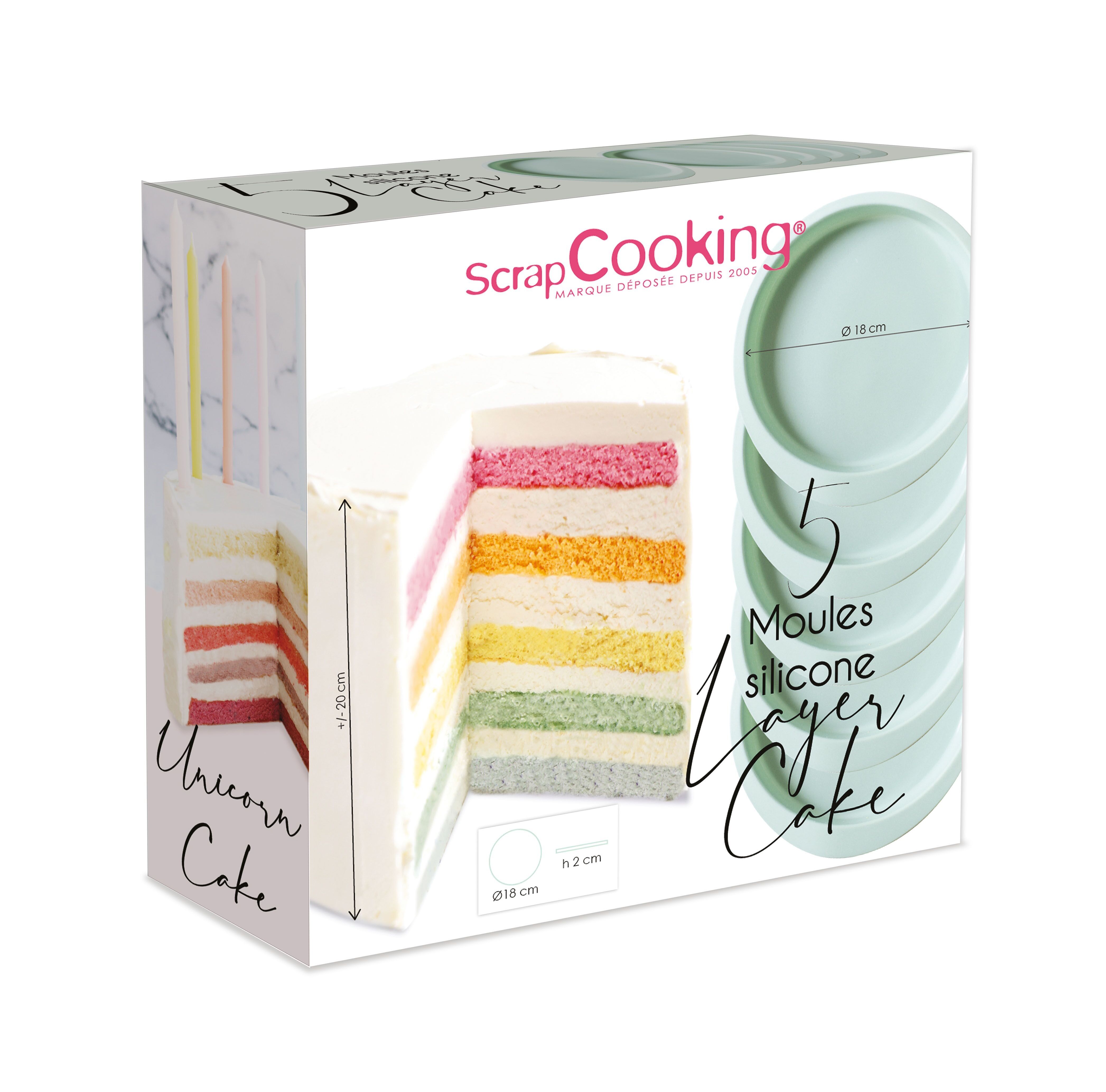 5 stampi per torte a strati in silicone