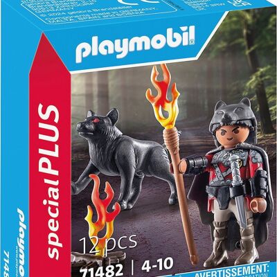 Playmobil 71482 - Guerrier Avec Loup SPE+