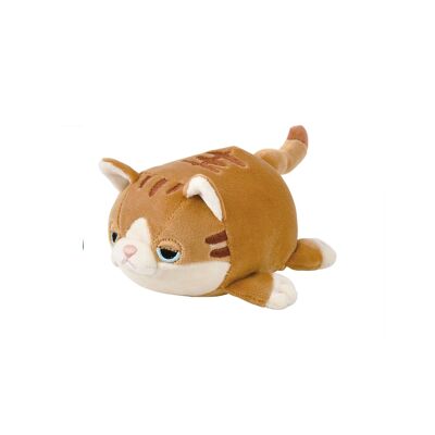 Nemu nemu plush toy - MUGI - Brown cat - Size S - 11 cm
