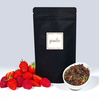 Strawberry pink raspberry green tea - ORGANIC