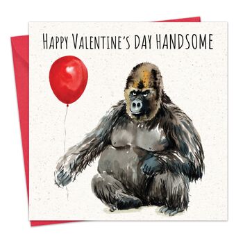 Carte de Saint-Valentin amusante - Gorille 3
