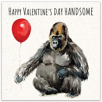 Carte de Saint-Valentin amusante - Gorille 4
