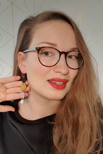 Boucles d'oreilles PATH durables en bois 15 : Forêt. Fabriqué en Finlande 5