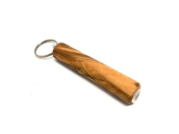 Porte-clés comme amulette pour cendres en bois d'olivier 5