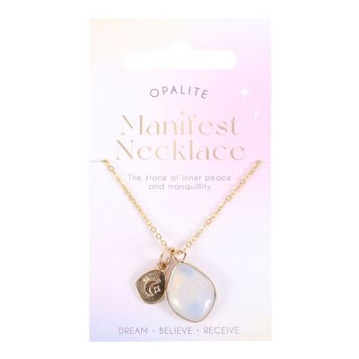 Collier de manifestation d’opalite