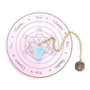 Kit de divination pendule Opalite 2