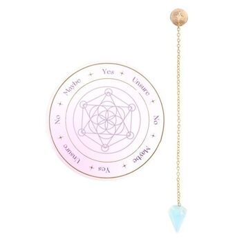 Kit de divination pendule Opalite 3