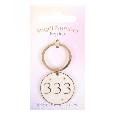 Porte-clés numéro 333 angélique