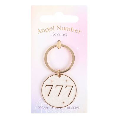 Porte-clés numéro angélique 777