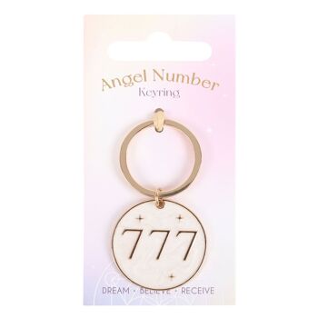 Porte-clés numéro angélique 777 1