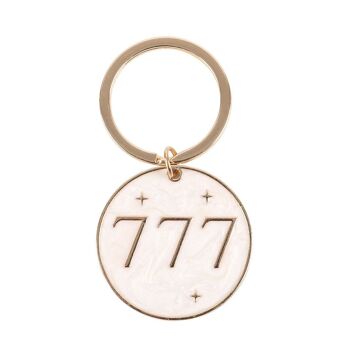 Porte-clés numéro angélique 777 2