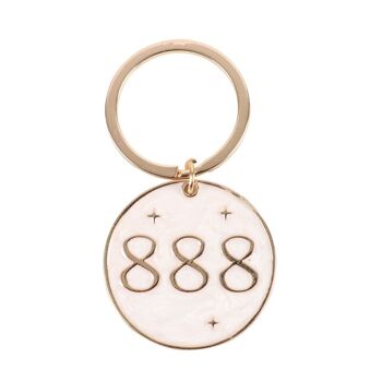 Porte-clés numéro angélique 888 2