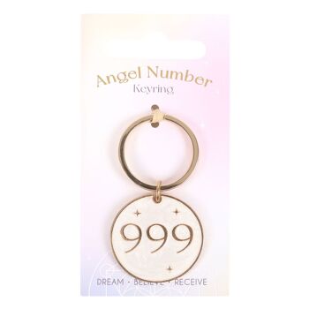 Porte-clés numéro angélique 999 1