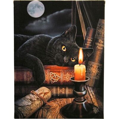 Placa de lienzo de 19x25 cm La hora de las brujas de Lisa Parker