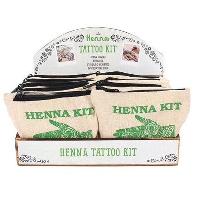 Set mit 12 Fiesta Fun Henna-Kits im Display
