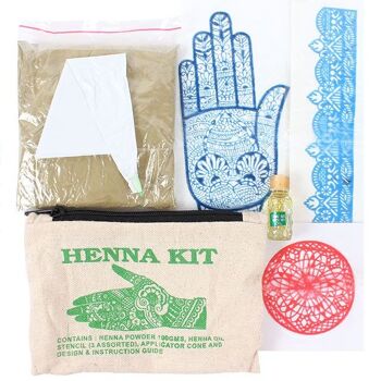 Ensemble de 12 kits de henné Fiesta Fun en présentoir 2