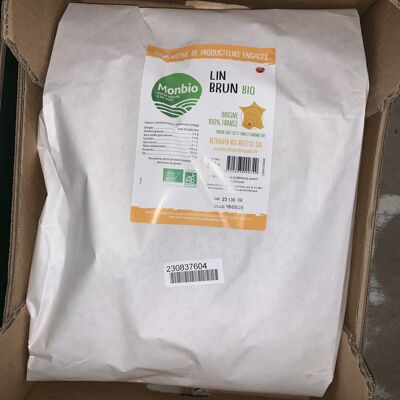 Semi di lino marroni Monbio - 5kg