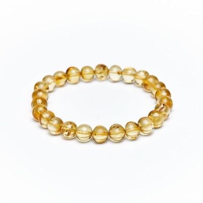 Amber bracelet baroque lemon