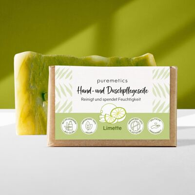 Hand and shower care soap 'Lime'