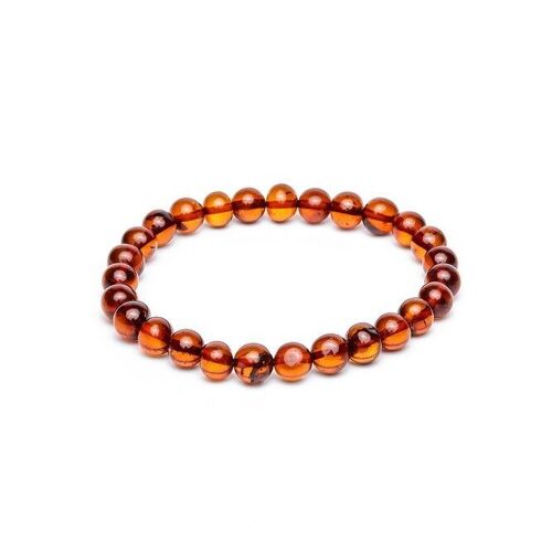 Amber bracelet baroque cognac