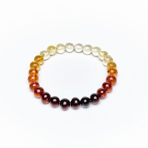 Amber bracelet baroque rainbow