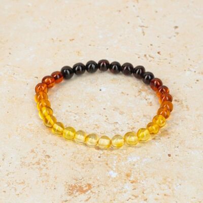 Pulsera de ámbar arcoíris barroco