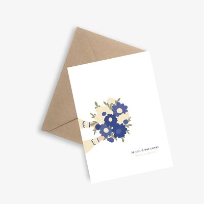 THE COMFORT BOUQUET - Ceremonial Card (Condolences/Mourning)