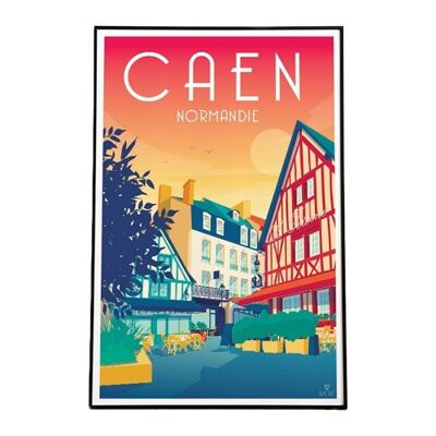Caen Poster - Le Vaugueux 40x60cm