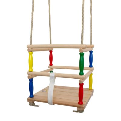 Lattice swing baby swing made of wood - 24268